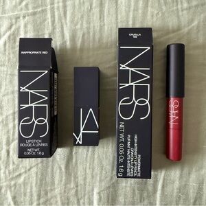 NARS Inappropriate Red Lipstick & Cruella Powermatte Lip Pencil Travel Size